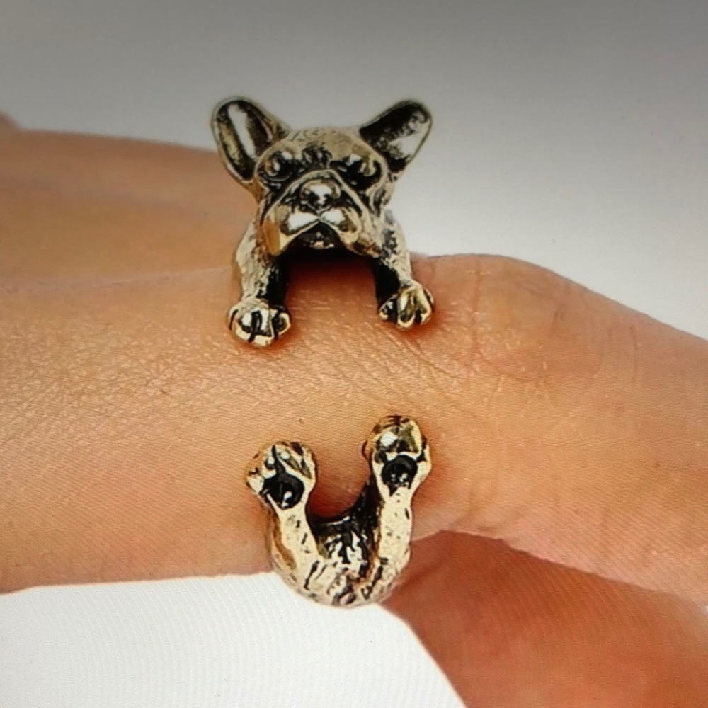 “Frenchies Forever “ Adorable Size 7 ring! LAST ONE! - Picture 5 of 7